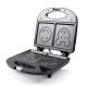 750w Household Pressure Toaster Non-stick Heat-resistant Stainless Steel Breakfast Machine Multifunctional Black EU Plug