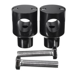 7/8" 22mm 1" 25mm Handlebar Riser For  Custom Springer Bobber Chopper black