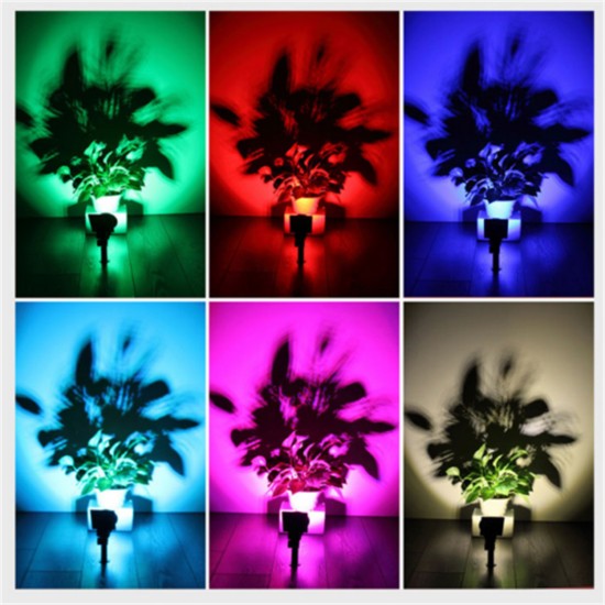 7led Solar Spot Lights Built In 2200mah Lithium Battery Outdoor Colorful Rgb Garden Lawn Landscape Lamp