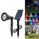 7led Solar Spot Lights Built In 2200mah Lithium Battery Outdoor Colorful Rgb Garden Lawn Landscape Lamp