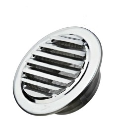 80-120mm Round Stainless Steel Air Vent Grille Metal Louvered Ventilation Cover 120mm