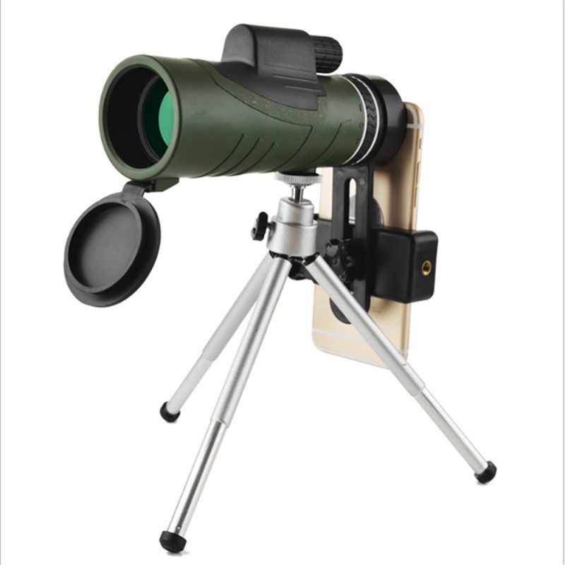 80 x 100 Monocular Telescope, With BAK-4 Prism And FMC Lens, High Power Single Tube Outdoor Telescope With 360° Tripod For Travel, Hiking green 80 x 100 Monocular Telescope, With BAK-4 Prism And FMC Lens, High Power Single Tube Outdoor Telescope With 360° Tripod For Travel, Hiking green