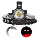 8000 Lumen XHP90 Led Headlamp Fishing Camping High Power Lamp Zoomable USB Torches Flashlight black_1959