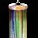 8inches Color Changing Shower  Head Bathroom Rain Top Showerhead Colorful automatic color change