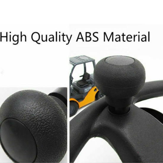 8mm Screw Steering Wheel Spinner Knob Turning Aid Ball Tractor forklift Assembly Black