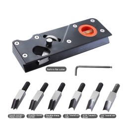 8pcs Chamfer Planer Adjustable Depth Hand Chamfering Planer 45 Degree Bevel Planer