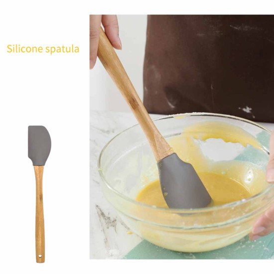 9Pcs/Set Kitchen Utensil Set Silicone Cooking Nonstick Cookware Spatula Spoon Set with plastic tube