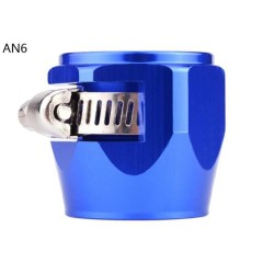 AN4 AN6 AN8 AN10 AN12 Car Hose Finisher Clamp Radiator Modified Fuel Pipe Clip Buckle Blue-AN6