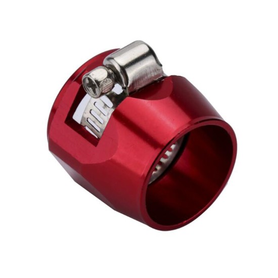 AN4 AN6 AN8 AN10 AN12 Car Hose Finisher Clamp Radiator Modified Fuel Pipe Clip Buckle Red-AN4