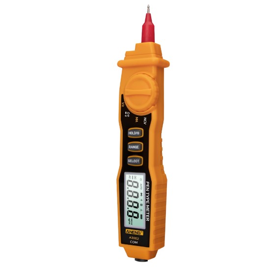 ANENG A3002 Digital Pen Detector Multimeter High-precision AC / DC Voltage Resistance Capacitance Measuring Orange