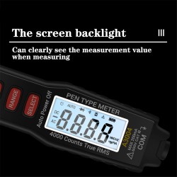 ANENG A3004 Digital Multimeter Pen 4000 Counts Ac/dc Ammeter Electric Hand-held Tester Black