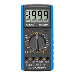 ANENG An9205a+True-rms Digital Multimeter Transistor Tester Capacitor Tester Electrical Capacitance Meter Blue