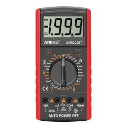 ANENG An9205a+true-rms Digital Multimeter Transistor Tester Capacitor Tester Electrical Capacitance Meter Red