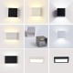 Adjustable 6W LED Wall Lamp AC85-265V COB Waterproof Aluminum Cube Outdoor Porch Wall Light  warm light