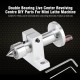 Adjustable Double Bearing Live Centre Revolving DIY Parts for Mini Lathe Machine Silver