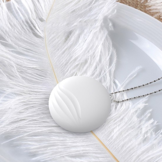 Air Purifier Portable Hanging Negative Ion Air Deodorizer Necklace white