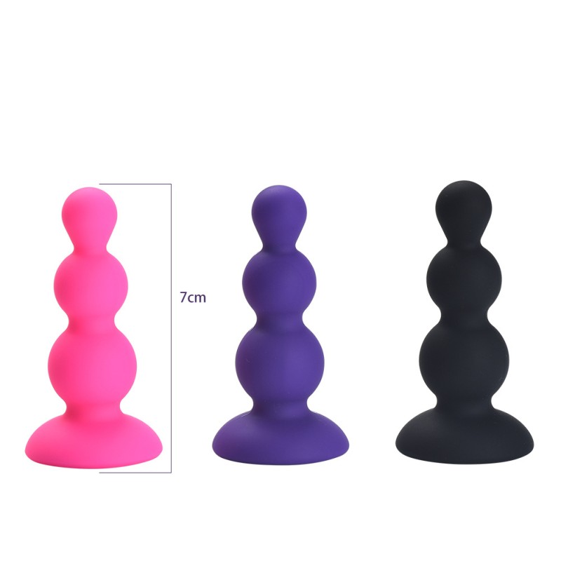 Anal Beads Anal Butt Plug With Suction Cup Sex Products For Adults Erotic Toys For Woman Gay Men Intimate Goods 7 x 3.5cm black thread Anal Beads Anal Butt Plug With Suction Cup Sex Products For Adults Erotic Toys For Woman Gay Men Intimate Goods 7 x 3.5cm black thread