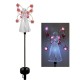 Angel Garden Stake Lights Outdoor Waterproof Energy Saving Solar Lamps with 7 Leds Purple