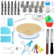 Anti-skid 128Pcs/Pack Cake Turntable Set  Fondant Tool Kitchen Dessert Baking Pastry Supplies Anti-skid turntable 128 sets