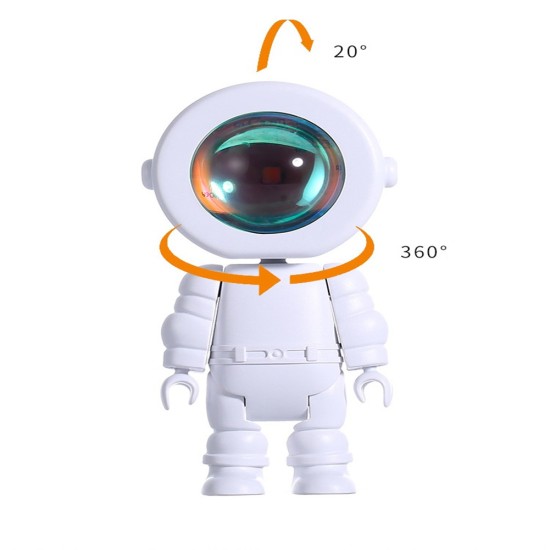 Astronaut Shape Sunset Projector Lamp Night Light Stepless Dimming Led Light For Bedroom Decoration sun color