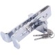 Auto Anti-theft Car Brake Clutch Lock Safety Tool Steel Lock Auto Car Clutch Brake Lock Silver_8-hole model