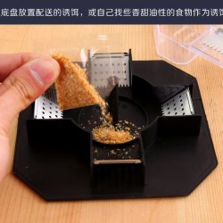 Automatic Cockroach Traps Box Reusable Cockroach Bug Catcher Cockroach Bait Traps Pesticide for Kitchen black