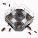 Automatic Cockroach Traps Box Reusable Cockroach Bug Catcher Cockroach Bait Traps Pesticide for Kitchen black