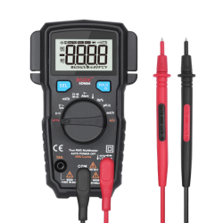 BSIDE ADM66 Digital Multimeter Trms Mini 6000 Dmm Dual Slot Capacitor Ohm Hz Temperature Ncv Diode Tester