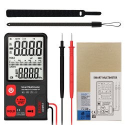 BSIDE ADMS7 Portable Digital Multimeter Large 3.5" LCD 3-Line Display Voltmeter With Voltage NCV Resistance Ohm Hz Tester