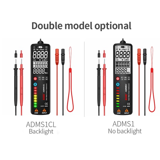 BSIDE Dual-mode Multimeter Adms1cl Smart Large-screen Display Multimeter with Electroprobe ADMS1