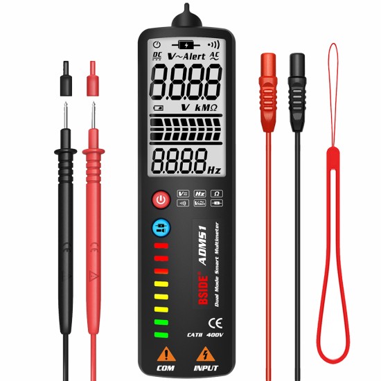 BSIDE Dual-mode Multimeter Adms1cl Smart Large-screen Display Multimeter with Electroprobe ADMS1