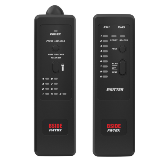 BSIDE Fwt8x Network Cable Tracker Detecteur Rj11/45 Lan Ethernet Phone Wire Tester Finder Telecom Tool