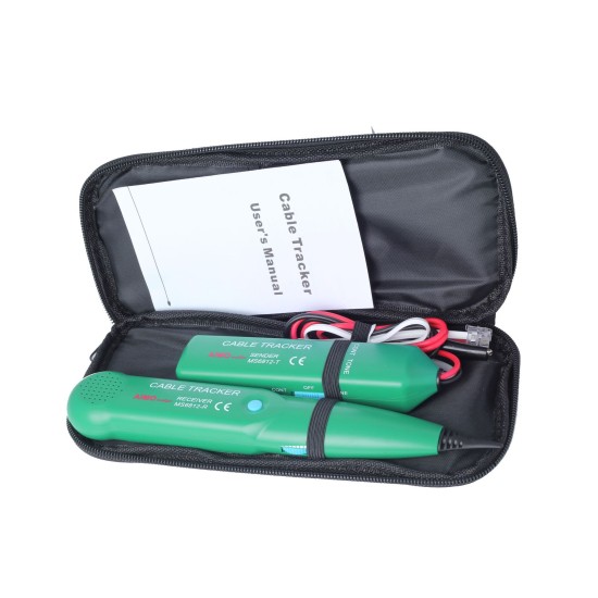 BSIDE MS6812 Telephone Line Tracker Portable UTP Tool Kit LAN Network Cable Tester Line Finder Green