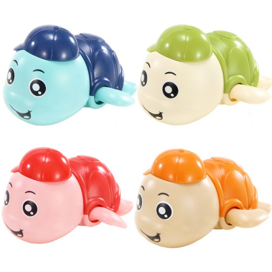 Baby Wind-up Clockwork Playing Toys Cute Cartoon Animal Shape Toy For Kids Dolphin Blue