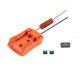 Battery Adapter 18v 20v Dock Power Mount Connector for Black Decker Stanley Porter Cable Lithium Battery Orange