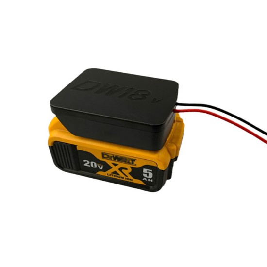 Battery Adapter Compatible for Dewalt Dcb Series 14.4V 18V 20V Li-ion Battery Black