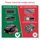 Battery Adapter for Metabo 18v Lithium Battery with Power Supply Connector Fuse Terminal for RC Toys Black