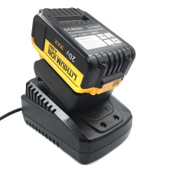 Battery Adapter with Charging Function Compatible for Dewalt 20v Li-ion Battery Conversion Black