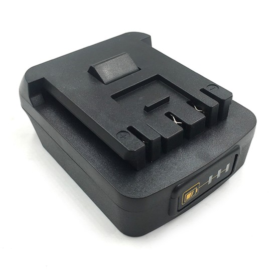 Battery Adapter with Charging Function Compatible for Makita 18v Li-ion Battery Conversion Black