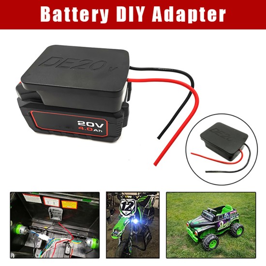 Battery Diy Adapter Connection Output Adapter Battery Base Outlet Converter Devon 20v Lithium-ion Battery