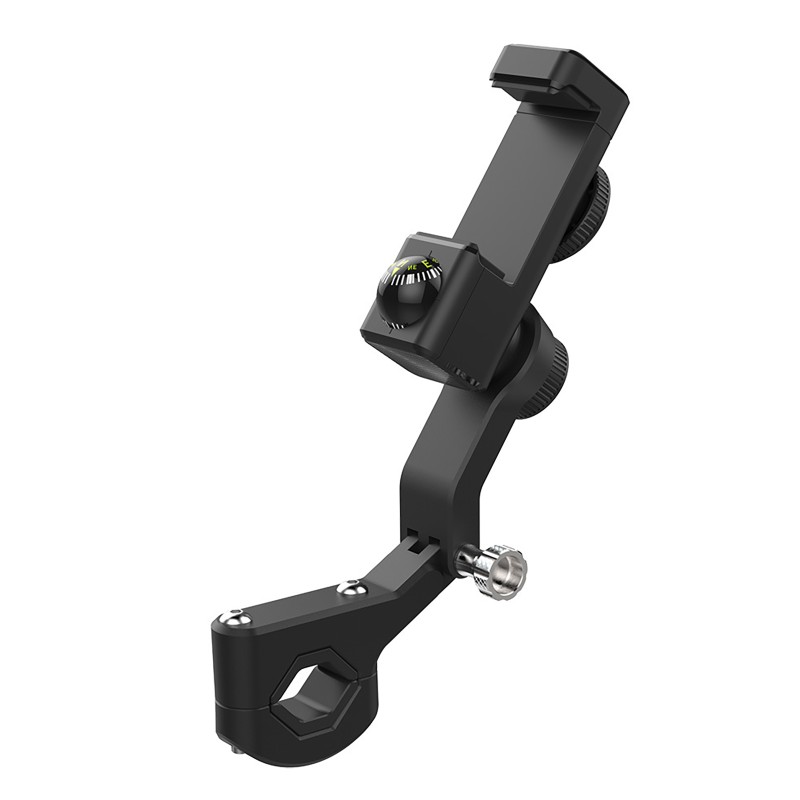 Bike Phone Mount Free Rotation Bicycle Handlebar Cell Phone Holder With 2500mAh Front Lights Spherical Compass black Handlebar no light Bike Phone Mount Free Rotation Bicycle Handlebar Cell Phone Holder With 2500mAh Front Lights Spherical Compass black Handlebar no light