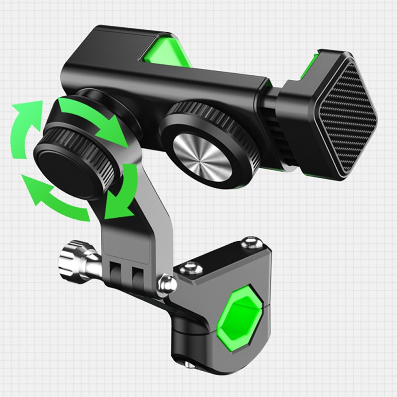 Bike Phone Mount Free Rotation Bicycle Handlebar Cell Phone Holder With 2500mAh Front Lights Spherical Compass black Handlebar with light Bike Phone Mount Free Rotation Bicycle Handlebar Cell Phone Holder With 2500mAh Front Lights Spherical Compass black Handlebar with light