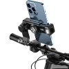 Bike Phone Mount Free Rotation Bicycle Handlebar Cell Phone Holder With 2500mAh Front Lights Spherical Compass black Handlebar with light Bike Phone Mount Free Rotation Bicycle Handlebar Cell Phone Holder With 2500mAh Front Lights Spherical Compass black Handlebar with light