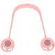 Bladeless Portable Mini Fan USB Rechargeable Quiet Hand Free 3 Adjustable Speed Neckband Fan Pink