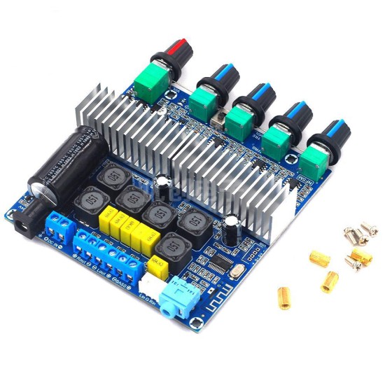 Bluetooth HIFI Power Subwoofer Amplifier Board 2.1 Channel TPA3116D2 Audio Stereo Equalizer Amp 2*50W+100W TPA3116 Amplifier board