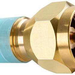 Brass 1lb Gas Cylinder Pneumatic Valve Propane Gas Tank Pressure  Adapter Golden