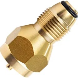 Brass 1lb Gas Cylinder Pneumatic Valve Propane Gas Tank Pressure  Adapter Golden