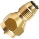 Brass 1lb Gas Cylinder Pneumatic Valve Propane Gas Tank Pressure  Adapter Golden