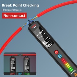 Bside X1 Non-contact Voltage Detector Infrared Thermometer Ncv Multimeter Electric Test Pen black