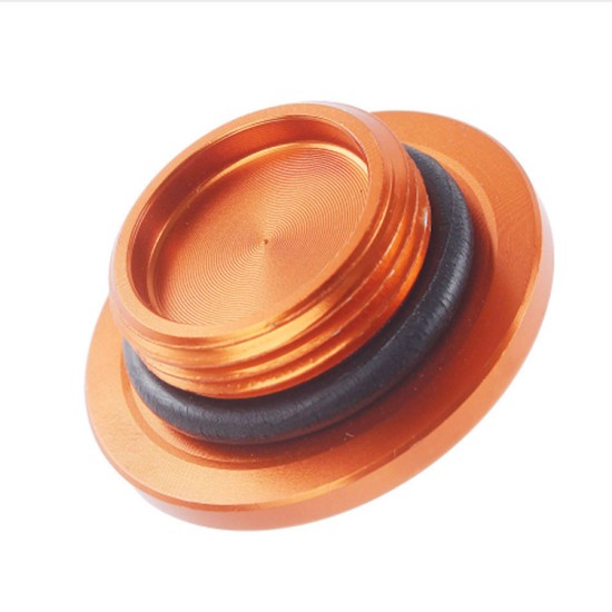 CNC Aluminium Engine Protective Protect Cover Engine Igntion Cover Plug for KTM DUKE390 13-16 Orange